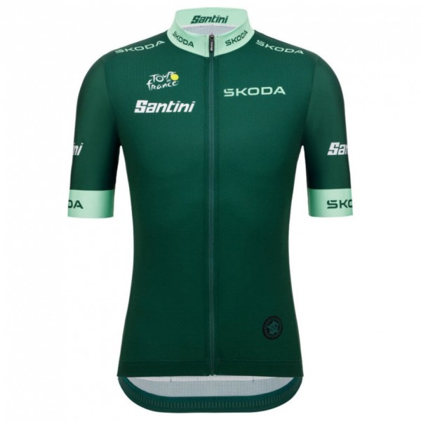 Herren Trikot Santini Grün Tour de France 2025 Fan Line Herren Trikot Santini Grün Tour de France 2025 Fan Line