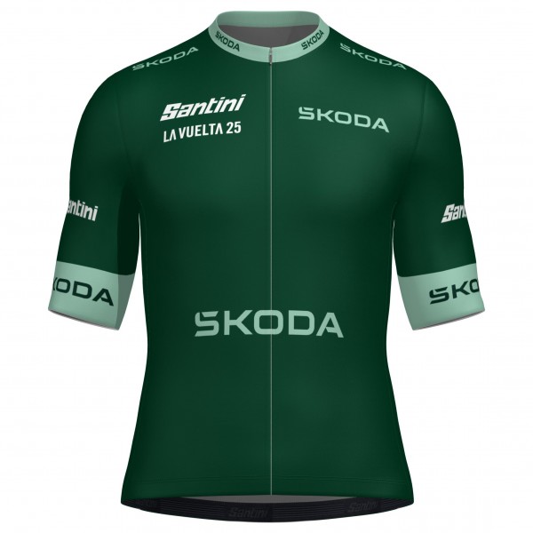 Herren Santini Vuelta Espana 2025 grun trikot Herren Santini Vuelta Espana 2025 grun trikot