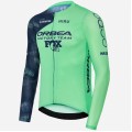 Herren Hiru Orbea Factory Team 2025 Lab Aero langarm trikot Herren Hiru Orbea Factory Team 2025 Lab Aero langarm trikot