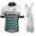 BIANCHI MILANO Codigoro white Fahrradbekleidung Radtrikot Satz Kurzarm+Kurz Trägerhose FZPV9