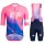 EF Education First PRO TEAM AERO 2019 Fahrradbekleidung Radtrikot Satz Kurzarm+Kurz Trägerhose F4EKZ