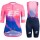 EF Education First PRO TEAM AERO 2019 Damen Fahrradbekleidung Radtrikot Satz Kurzarm+Kurz Trägerhose DCBPN