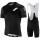 100% Exceed-Black Fahrradbekleidung Radtrikot Satz Kurzarm+Kurz Trägerhose OG42S