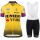 Jumbo Visma 2019 Damen Fahrradbekleidung Radtrikot Satz Kurzarm+Kurz Trägerhose JCRI2