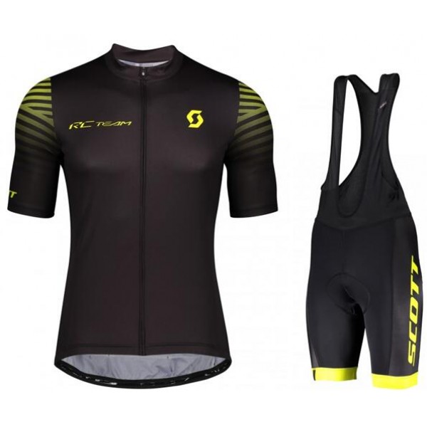 2020 SCOTT RC TEAM 10 Fahrradbekleidung Radtrikot kurzarm+Trägerhose kurz Schwarz 2020 SCOTT RC TEAM 10 Fahrradbekleidung Radtrikot kurzarm+Trägerhose kurz Schwarz