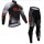 2015 ALE Fahrradbekleidung Radtrikot Langarm+Lange Radhose Schwarz 1CQR9
