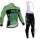2015 ALE Fahrradbekleidung Radtrikot Langarm+Lang Trägerhose grün U3PXK
