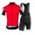 2016 ASSOS Fahrradbekleidung Radteamtrikot Kurzarm+Kurz Radhose Kaufen Rot Schwarz 73BZD