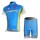 Astana Pro Team Radbekleidung Radtrikot Kurzarm und Fahrradhosen Kurz blau HW1RN