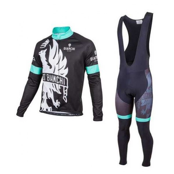 2016 BIANCHI-MILANO BOLGARE Fahrradbekleidung Tikotlangarm+Lang Trägerhose 6UUWQ