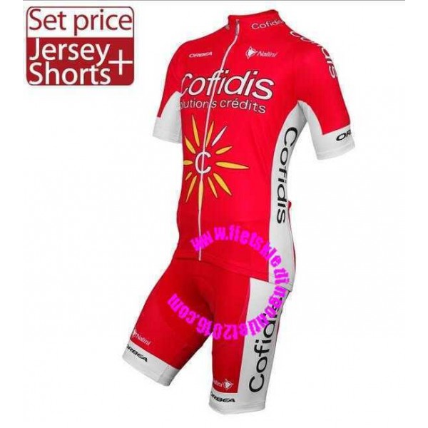 2016 Cofidis Korte Mouwen+Fietsbroek Bib B1NVX 2016 Cofidis Korte Mouwen+Fietsbroek Bib B1NVX
