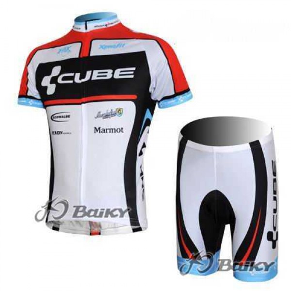 Cube Fintro Radbekleidung Radtrikot Kurzarm und Fahrradhosen Kurz weiß Rot P1N2A Cube Fintro Radbekleidung Radtrikot Kurzarm und Fahrradhosen Kurz weiß Rot P1N2A