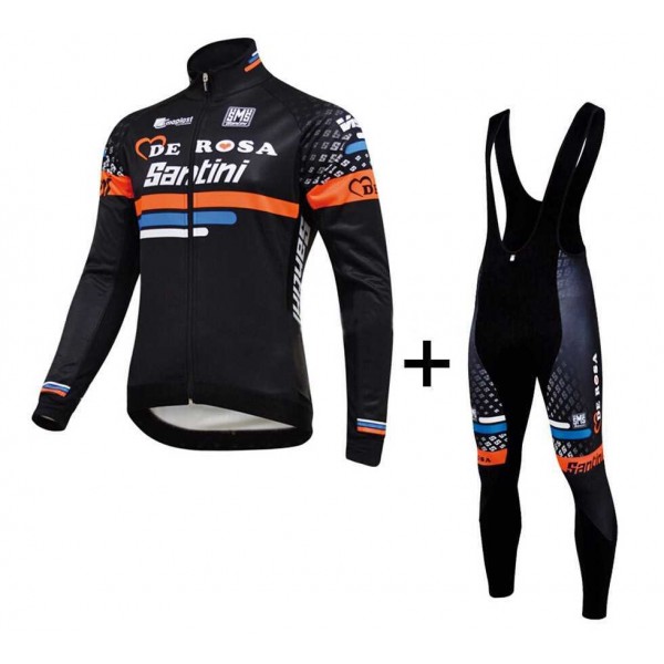 2015 De Rosa Fahrradbekleidung Radtrikot Langarm+Lang Trägerhose 1INWZ 2015 De Rosa Fahrradbekleidung Radtrikot Langarm+Lang Trägerhose 1INWZ