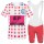 Polka Dot EF Education Frist Tour De France 2021 Team Fahrradbekleidung Radteamtrikot Kurzarm+Kurz Radhose B9SO7n