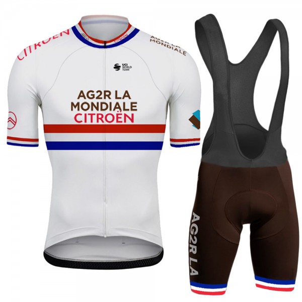 Ag2r France Champion Pro Team 2021 Fahrradbekleidung Radteamtrikot Kurzarm+Kurz Radhose SulkKn Ag2r France Champion Pro Team 2021 Fahrradbekleidung Radteamtrikot Kurzarm+Kurz Radhose SulkKn