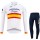 Spanish Astana Pro Team 2021 Fahrradbekleidung Radtrikot Langarm+Lang Radhose Online bZesnt