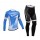 Giant 2014 Fahrradbekleidung Radtrikot Satz Langarm und Lange Radhose blau ITU5D