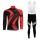 Goedkoop Giant Fahrradbekleidung Tikotlangarm+Lang Trägerhose Rot Schwarz 2YRBZ