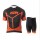 2015 KTM Pro team Schwarz orange Radbekleidung Fahrradtrikot Kurzarm und Fahrradhosen Kurz EJ4PO