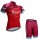 2017 Katusha Fahrradkleidung Radsportbekleidung Kurzarm Trikot+Trägerhose Kurz WWEEO