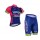 2016 Lampre Merida Radbekleidung Fahrradtrikot Kurzarm und Fahrradhosen Kurz VV64V