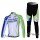 Liquigas Cannondale Pro Team Fahrradbekleidung Radtrikot Langarm+Lang Trägerhose grün weiß 9PYYN