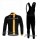 Livestrong Fahrradtrikot Radbekleidung Langarm+Lang Fahrradhose Bib Schwarz gelb 0M64E