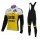 2016 Lotto Jumbo Fahrradbekleidung Tikotlangarm+Lang Trägerhose gelb QEKC0