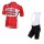 2016 LOTTO SOUDAL Fahrradbekleidung Radteamtrikot Kurzarm+Kurz Radhose Kaufen Rot-1 H9PGU