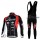 MHW Cube Racing Teams Fahrradtrikot Radbekleidung Langarm+Lang Fahrradhose Bib Rot Schwarz LJP8G