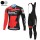 BMC Racing Team 2018 Winter Fahrradbekleidung Radtrikot Langarm+Lang Trägerhose 4W1B2