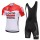 2018 Lotto Soudal Fahrradkleidung Radsportbekleidung Kurzarm Trikot+Trägerhose Kurz JPBWM