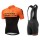 2018 Cervelo 3T Orange Fahrradbekleidung Radtrikot Satz Kurzarm+Kurz Trägerhose E6UTH