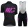 Cipollini Prestige Damen black violet Fahrradbekleidung Radtrikot Satz Kurzarm+Kurz Trägerhose 5CRO3