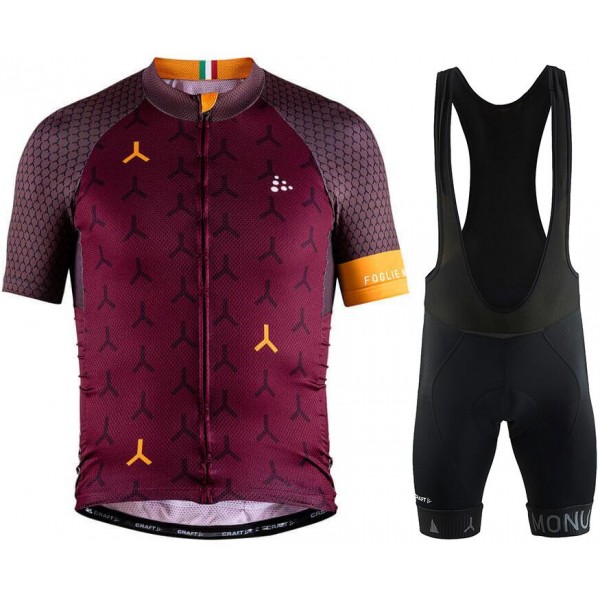 Craft Monuments GDL Foglie Morte 2018 Fahrradbekleidung Radtrikot Satz Kurzarm+Kurz Trägerhose R2VHY Craft Monuments GDL Foglie Morte 2018 Fahrradbekleidung Radtrikot Satz Kurzarm+Kurz Trägerhose R2VHY
