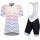 Endura Triangulate Damen 2018 weiß Set Radtrikot Kurzarm Sprot+Kurz Trägerhose L1SBE