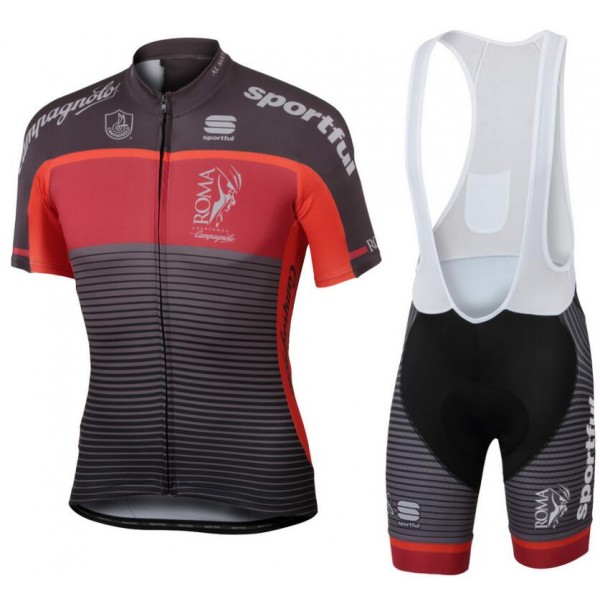 GF Roma 2017 Fahrradbekleidung Radtrikot Satz Kurzarm+Kurz Trägerhose 3WH5R GF Roma 2017 Fahrradbekleidung Radtrikot Satz Kurzarm+Kurz Trägerhose 3WH5R