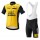 LottoNL-Jumbo 2018 Fahrradbekleidung Radtrikot Satz Kurzarm+Kurz Trägerhose QL0QH