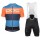 POC Essential furfural multi blue Fahrradbekleidung Satz Fahrradtrikot Kurzarm Trikot und Kurz Trägerhose DWCS8