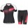 Scott RC PRO Damen Damen Set Fahrradbekleidung Radtrikoten+Kurz Radhose black/azalea pink 4XVL8