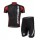 Merida 2014 Radbekleidung Radtrikot Kurzarm und Fahrradhosen Kurz Schwarz Rot weiß F2KOM