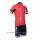 Nalini Functicnal TI Radbekleidung Radtrikot Kurzarm und Fahrradhosen Kurz Rot 7VZIL