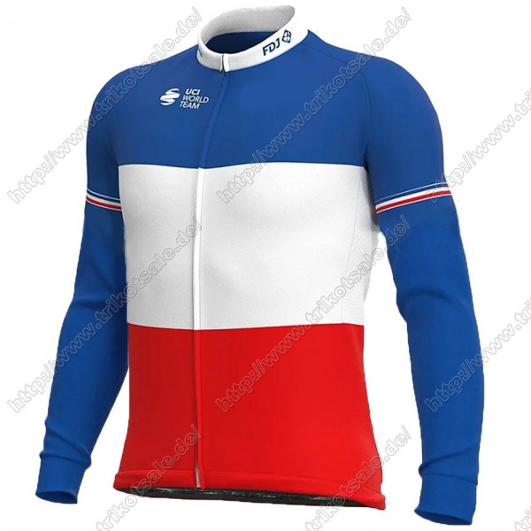 France FDJ 2021 Fahrradbekleidung Radtrikot Langarm ZFPYK France FDJ 2021 Fahrradbekleidung Radtrikot Langarm ZFPYK