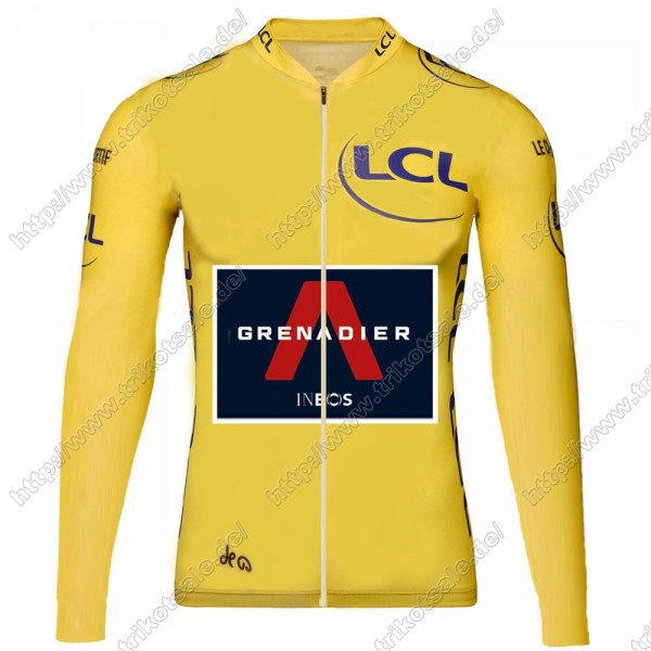 Team INEOS Grenadier Tour De France 2021 Herren Fahrradbekleidung Radtrikot Langarm Yellow GGAYD Team INEOS Grenadier Tour De France 2021 Herren Fahrradbekleidung Radtrikot Langarm Yellow GGAYD