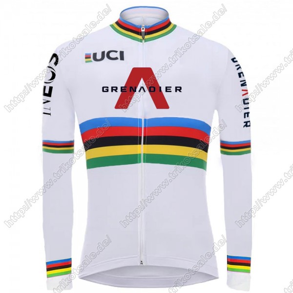 Team INEOS Grenadier UCI World Champion 2021 Herren Fahrradbekleidung Radtrikot Langarm NUKAH Team INEOS Grenadier UCI World Champion 2021 Herren Fahrradbekleidung Radtrikot Langarm NUKAH