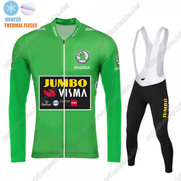 Winter Thermal Fleece Jumbo Visma 2021 Tour De France Fahrradbekleidung Radtrikot Langarm+Lang Trägerhose WSYZT Winter Thermal Fleece Jumbo Visma 2021 Tour De France Fahrradbekleidung Radtrikot Langarm+Lang Trägerhose WSYZT