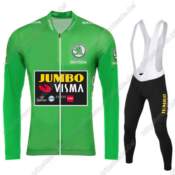 Jumbo Visma 2021 Tour De France Fahrradbekleidung Radtrikot Langarm+Lang Trägerhose HBKXY Jumbo Visma 2021 Tour De France Fahrradbekleidung Radtrikot Langarm+Lang Trägerhose HBKXY