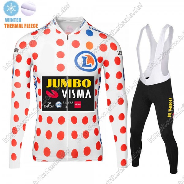 Winter Thermal Fleece Jumbo Visma 2021 Tour De France Fahrradbekleidung Radtrikot Langarm+Lang Trägerhose PIQXW Winter Thermal Fleece Jumbo Visma 2021 Tour De France Fahrradbekleidung Radtrikot Langarm+Lang Trägerhose PIQXW