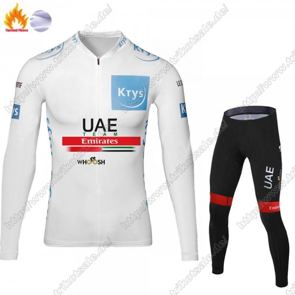 Winter Thermal Fleece UAE EMIRATES Tour De France 2021 Fahrradbekleidung Radtrikot Langarm+Lang Trägerhose ILWMN Winter Thermal Fleece UAE EMIRATES Tour De France 2021 Fahrradbekleidung Radtrikot Langarm+Lang Trägerhose ILWMN