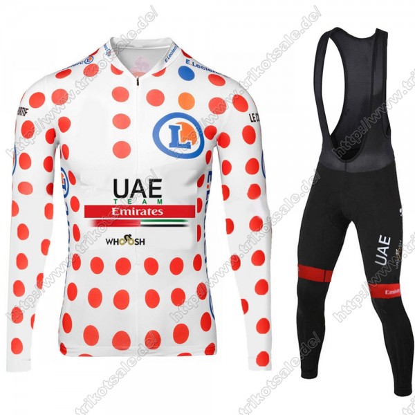 UAE EMIRATES Tour De France 2021 Fahrradbekleidung Radtrikot Langarm+Lang Trägerhose MSKNN UAE EMIRATES Tour De France 2021 Fahrradbekleidung Radtrikot Langarm+Lang Trägerhose MSKNN